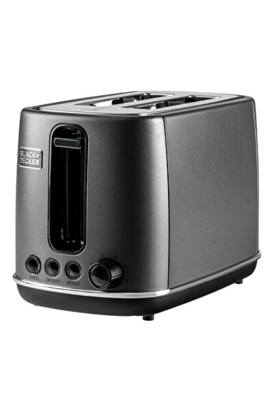 Black&Decker محمصة خبز من الفولاذ المقاوم للصدأ بقوة 1050 واط، شريحتين