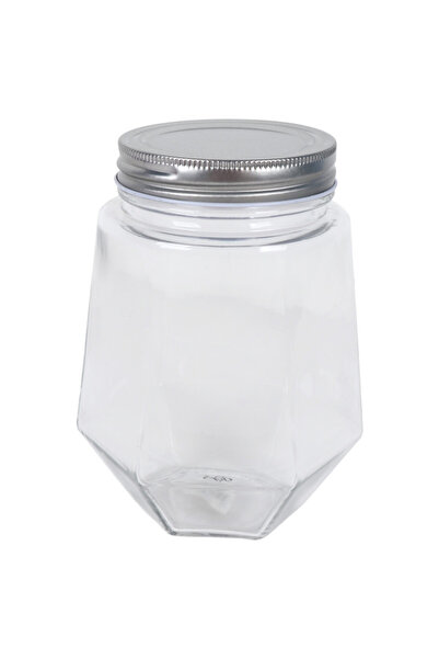B&D Glass Jar with Silver Metal Lid – 900 ml