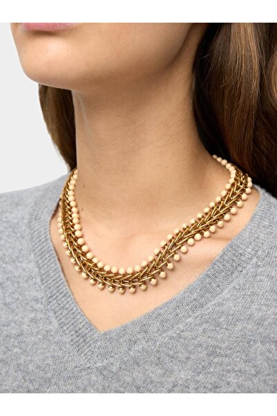 PARFOIS Mineli Örme Efektli Kolye