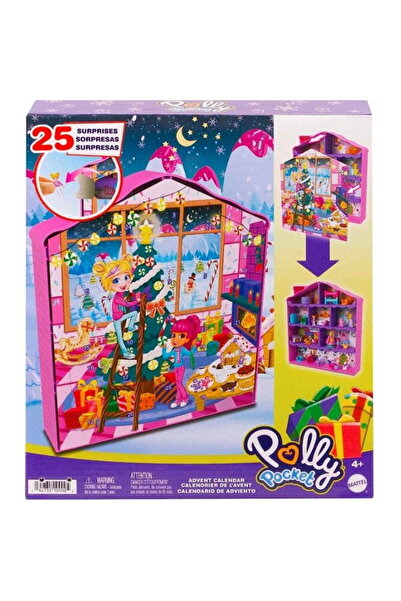 mattel Calendarul de Advent de sărbători Polly Pocket