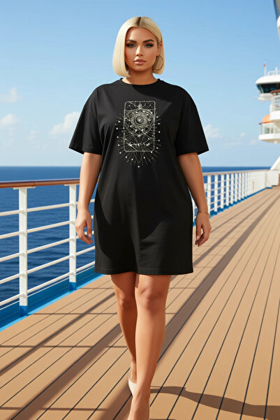 BENERLY Women's Plus Size Crew Neck Short Sleeve Geometric Printed Knitted t ...