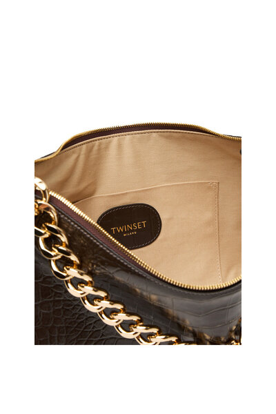 TWINSET geantă de mână femeie Black Chocolate