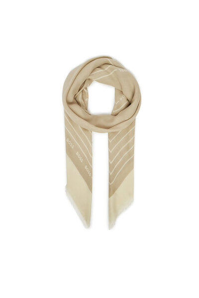 BOSS scarf woman Light Beige 275 Laik