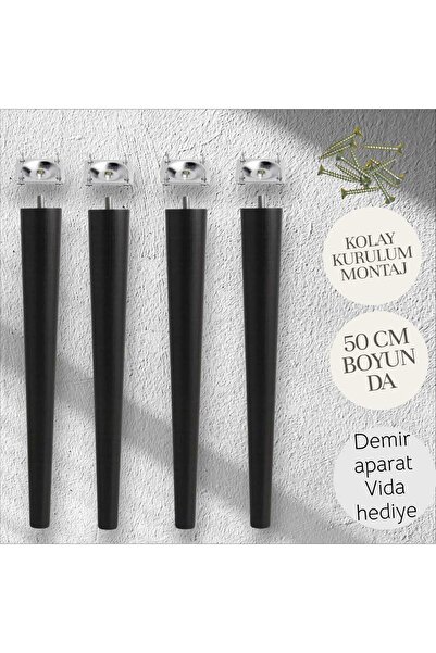 Ema orman 50 cm Black Conical Foot (Iron Apparatus Gift)