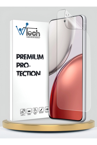 Wtech فيلم هيدروجيل فاخر رقيق ومرن وشفاف لهاتف Honor Magic8 Lite 5G 2025