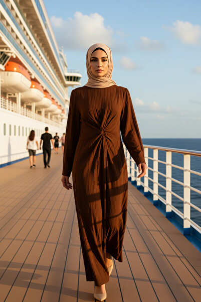 BENERLY Women Shirt Collar Standard Sleeve Maxi Dress Functional Durable Qual...