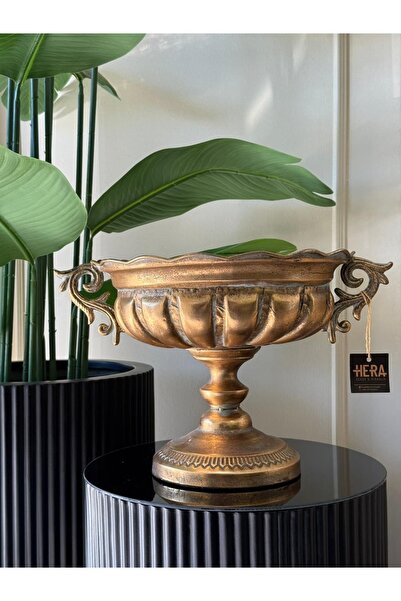 HERA DEKOR İTHAL METAL KULPLU SAKSI