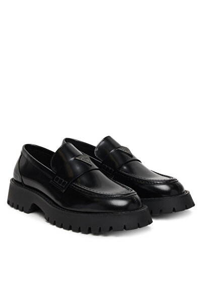 Guess men's loafers BLACK FMPGOR LEA14