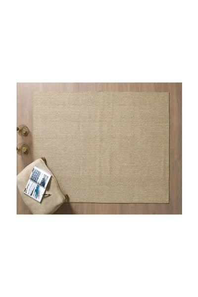 Vivense NATUREL SİSAL YIKANABİLİR TOZ VERMEZ JÜT HALI, 998A-BEJ, 140X200
