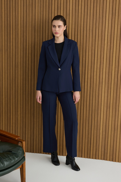 Aker Lacivert Dokuma Pantolon