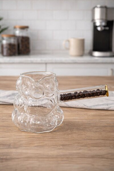 Evila Cam Cezve – Şeffaf Gövde, Özel Tasarım Saplı Türk Kahvesi Cezvesi