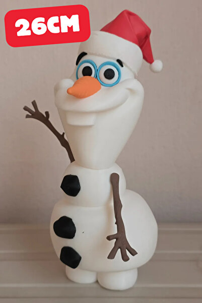 Genç 3D Olaf Kardan Adam Figürü | Sevimli Karakter Dekoru | Masa Üstü & Kolek...