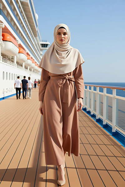 BENERLY Дамска рокля с яка, стандартни ръкави и гладка тъкан Функционална, из...