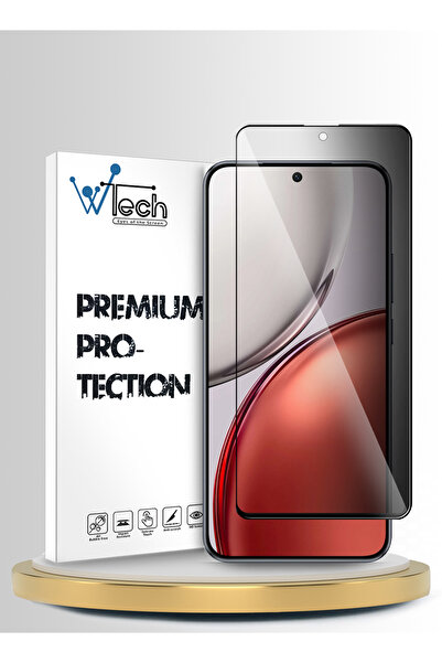 Wtech Honor Magic8 Lite 5G 2025 Premium E2E Series Privacy Full Cover Tempered Glass Clear/Black
