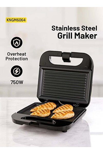 KRYPTON صانعة شواء كهربائية مع ألواح غير لاصقة لشريحتين