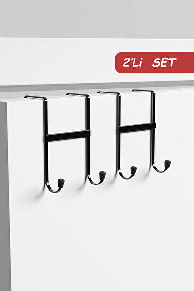 zabata 2 Adet Kapı Arkası Askılık Duvar Elbise Askılığı Portmanto Organizer A...