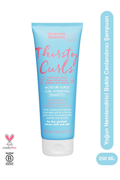 Umberto Giannini Thirsty Curls - Yoğun Nemlendirici Bukle Canlandırıcı Şampuan
