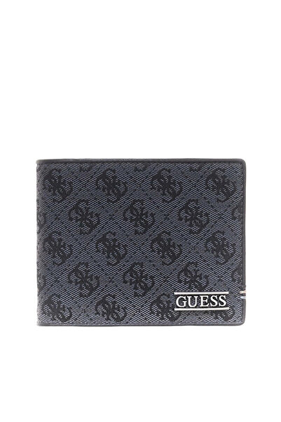 Guess Boston Bi-Fold Medium Men's Black Wallet Smboljlea20-Bla