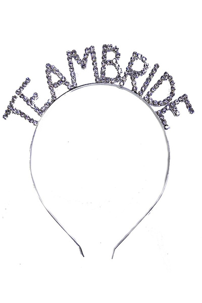 shopwave تاج العروس باللون الفضي مع أحجار كريستال