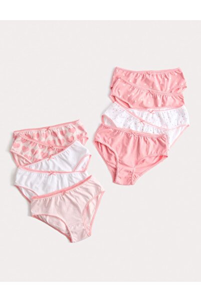 Marks & Spencer Pamuk Karışımlı 10’lu Külot Seti (2-14 Yaş)