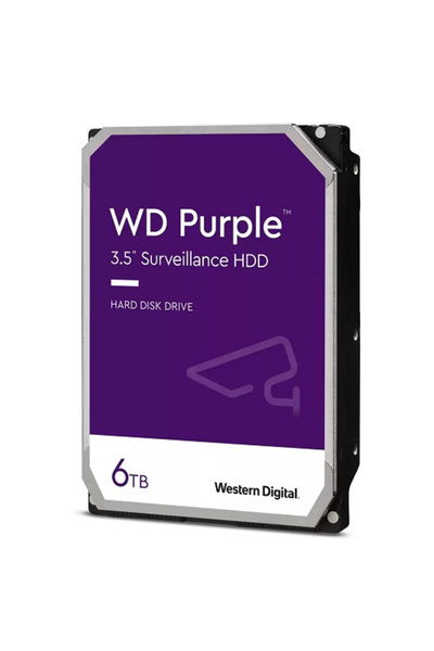 Universal قرص صلب WD PURPLE سعة 6 تيرابايت بسرعة 5400 دورة في الدقيقة وذاكرة ...