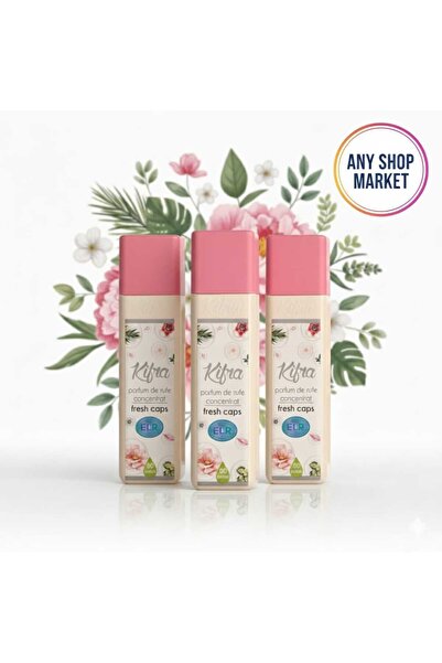kifra Pachet X3 Parfum de rufe concentrat,Kifra Fresh Caps, 80 spalari, 200 ml