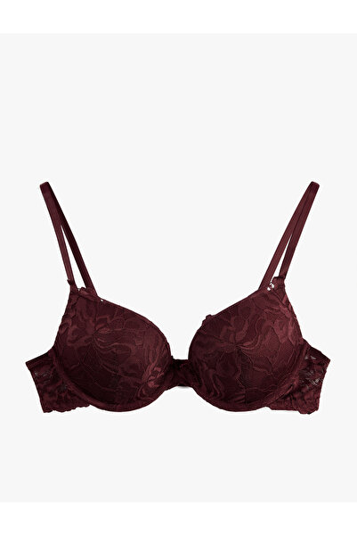 Koton Lace Detailed Supported Extra Padded Bra