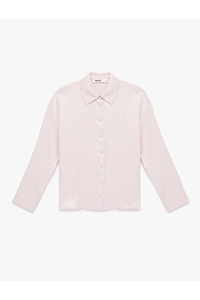 Koton Regular Fit Long Sleeve Classic Collar Buttoned Viscose Shirt