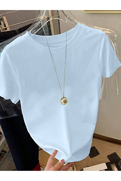 ZİYMO طاقم الرقبة تي شيرت