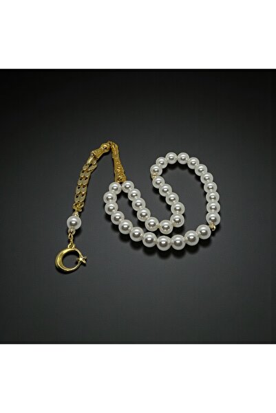 EnazStore Ayyıldız Tassel Design Mallorca Pearl Rosary