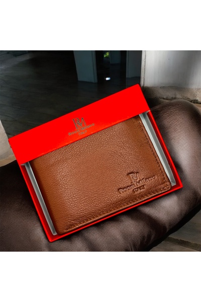 GENERAL'S Original Leather Bifold Wallet, Genuine Cow Nappa Leather, Classic Men's Design with Card Slots