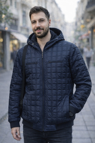 couis Quilted Sleeves and Waistband with Inner Pockets