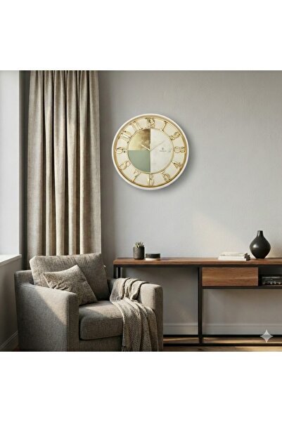 VALDEMAR Grand Revello Lüks Tasarım Altın Rakamlı 50 cm Sessiz Mekanizma- Sal...