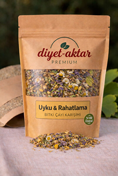 DiyetAktar Uyku & Rahatlama Bitki Çayı Karışımı 100 g – %100 Doğal | Diyetisyen Güvencesi
