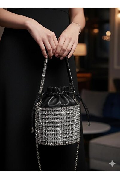 balbagss Women's Stone Design Hand and Shoulder Bag for Special Occasions, Engagement, Wedding Invitations