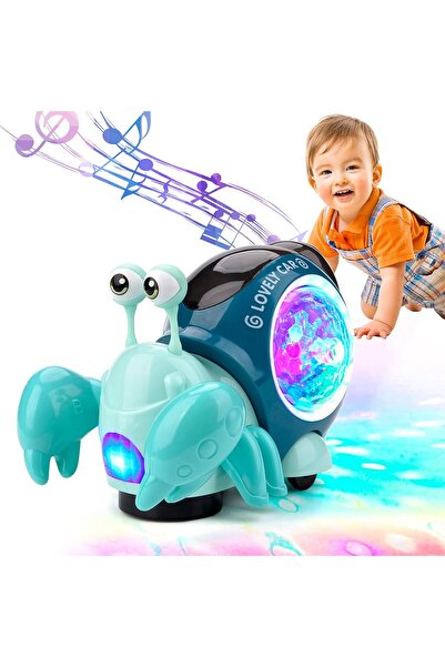 Brother Toys Işıklı Ve Müzikli Emeklemeye Yardımcı Yengeç Turbo Benzeri Salya...