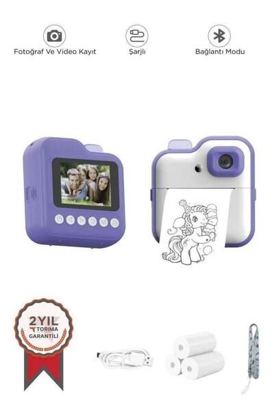 Torima CMR15 Dijital Video Kayıt Fotoğraf Çocuk Kamerası Anlık Termal Resim K...