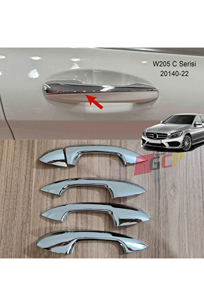 GCP German Car Parts W205 C Serisi Krom Kapı Kolu Kaplaması C180 C200 C200d