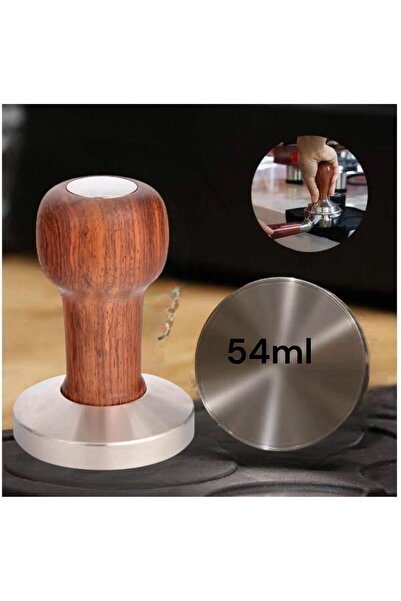 cc bin shihon تامبر كبس القهوة مقبض خشبي مقاس 54