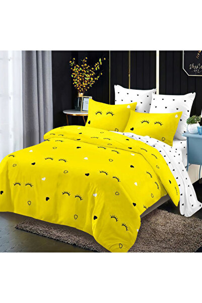 Pucioasa Bed linen with elastic for double bed 2 people Pucioasa, 6 pieces, Finet, DREAM-0369