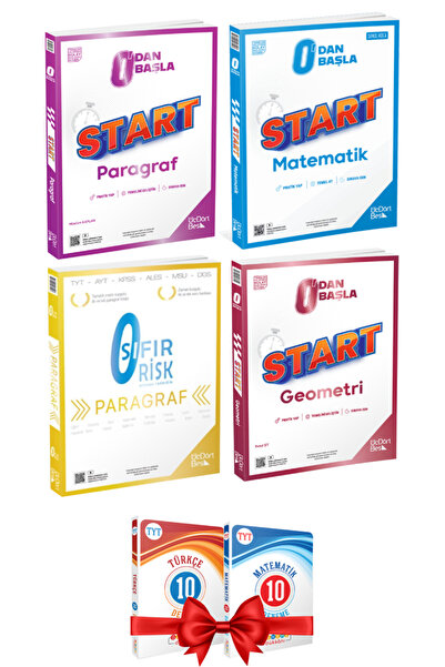 Üç Dört Beş Yayıncılık 0'dan Başla Start Paragraf-Matematik-Geometri Soru Ban...