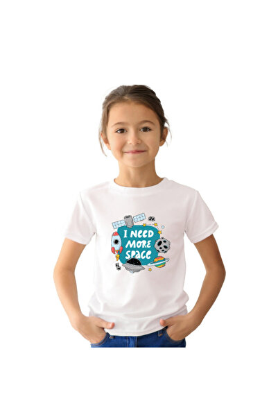 Printoot تيشيرت للأطفال بمقاس مخصص، يحتاج إلى مساحة أكبر، تيشيرت فضائي مضحك ل...