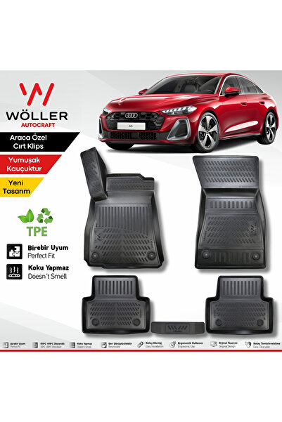 wöller Yeni Audi A5 Paspas 2025 Sonrası Uyumlu 3d Havuzlu Paspas