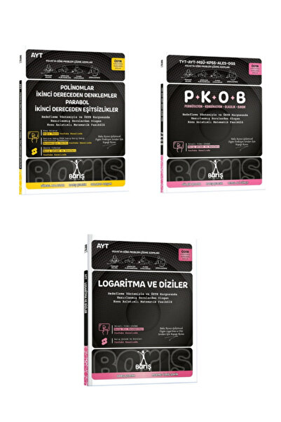 Palme Yayınevi 2026 barış polinom pkob ve logaritma dizi fasikül set