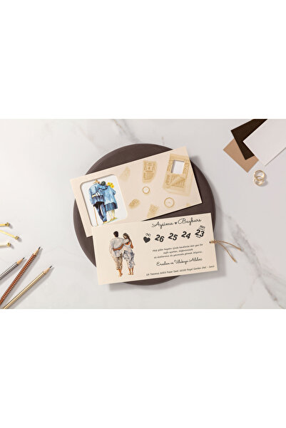 İKLİM DAVETİYE Düğün Davetiyesi / Nişan Davetiyesi / Nikah Davetiyesi / (50 A...