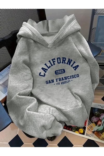 FUFLUNS California San Francisco Printed Oversize Unisex Sweatshirt