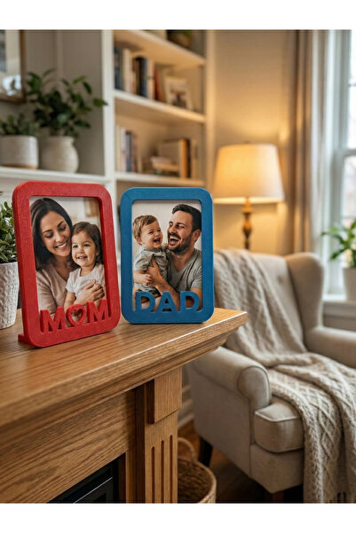 FrostBlack3d Mother and Father Written Photo Frame |   Mom Dad Decorative Frame