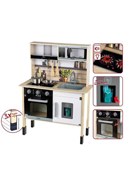 Sunman Sesli ve Işıklı Mele Aksesuarlı Ahşap Mutfak Seti