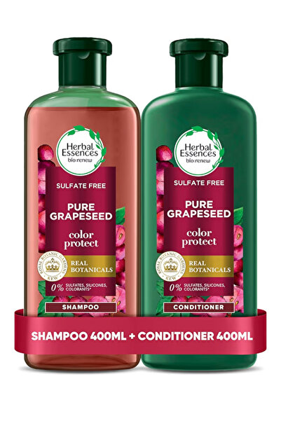 Herbal Essences Sulfate-Free Color Protect Shampoo and Conditioner Grapeseed, 400mlx2