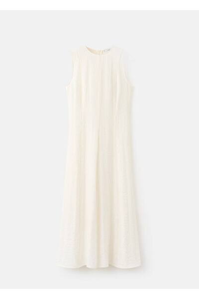 MANGO Woman Godeli evaze elbise